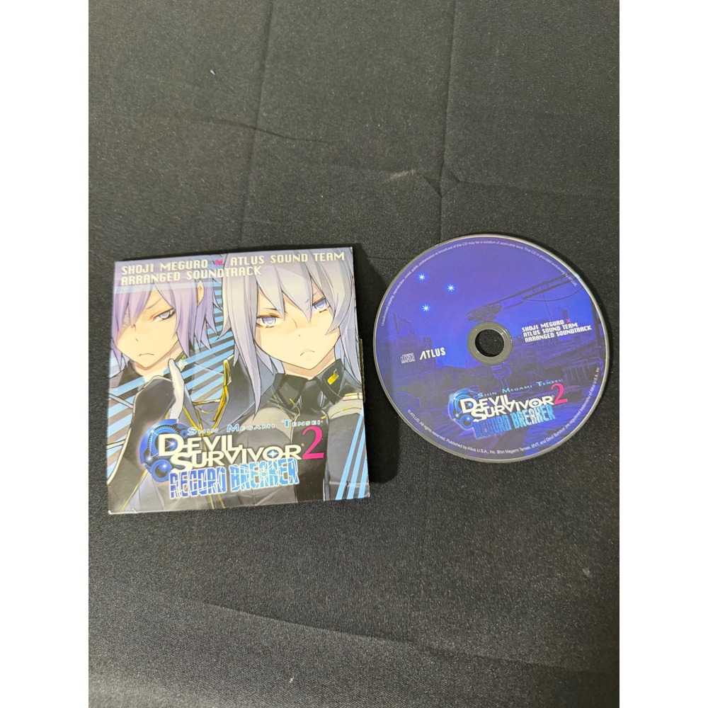 Atlus Devil Survivor 2 Record Breaker CD Blue‎ Excellent Arranged Soundtrack SMT